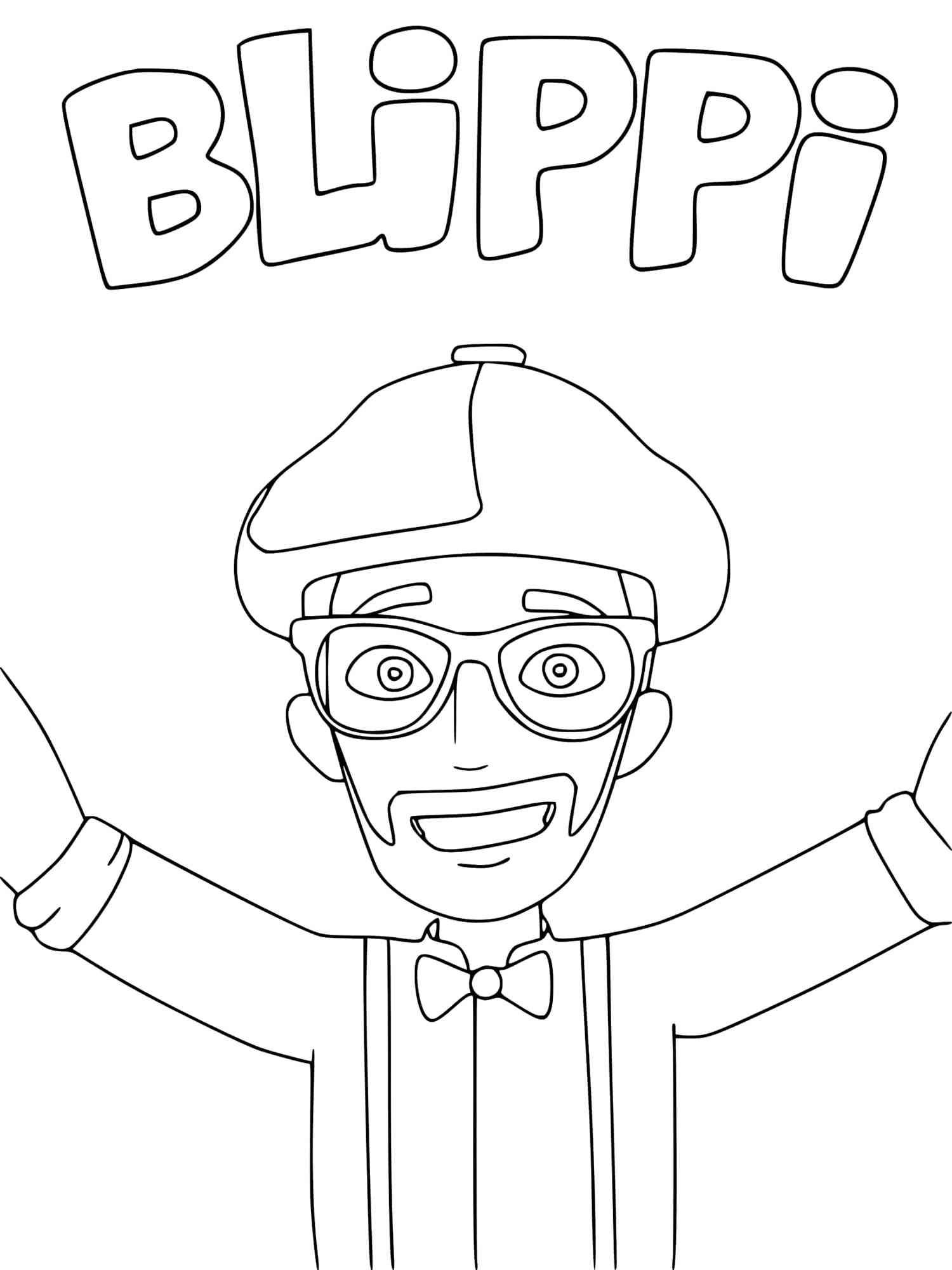 Blippi coloring pages