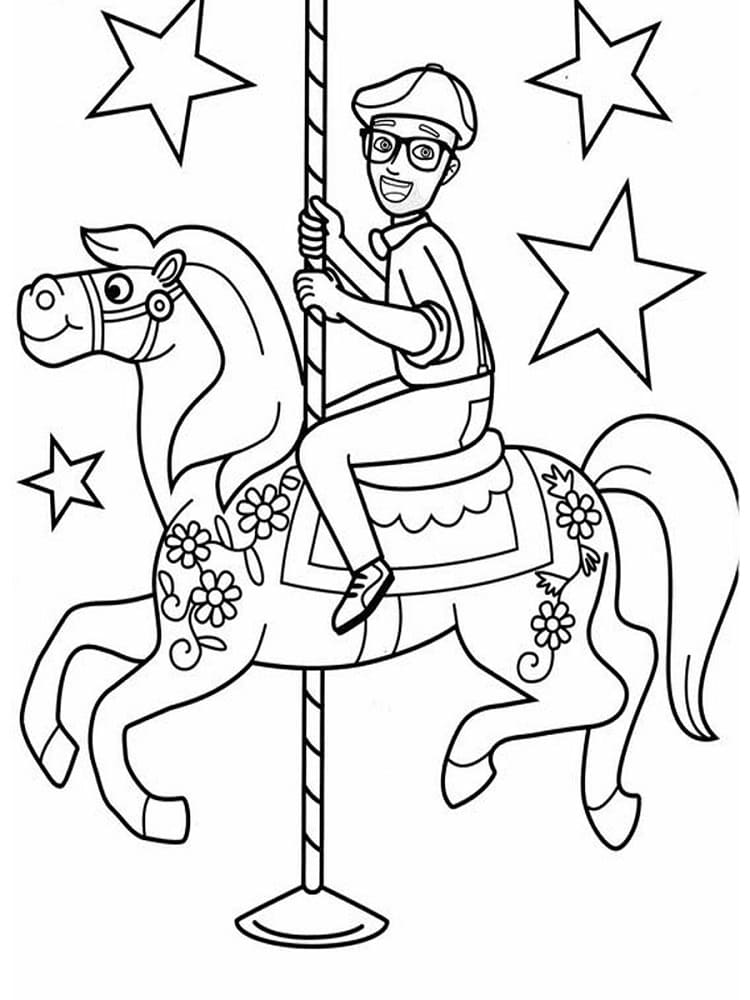 Blippi coloring pages