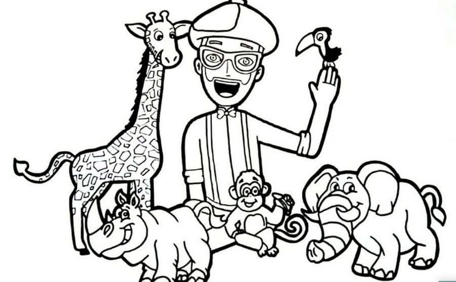 Free printable blippi coloring pages for kids wonder day â coloring pages for children and adults