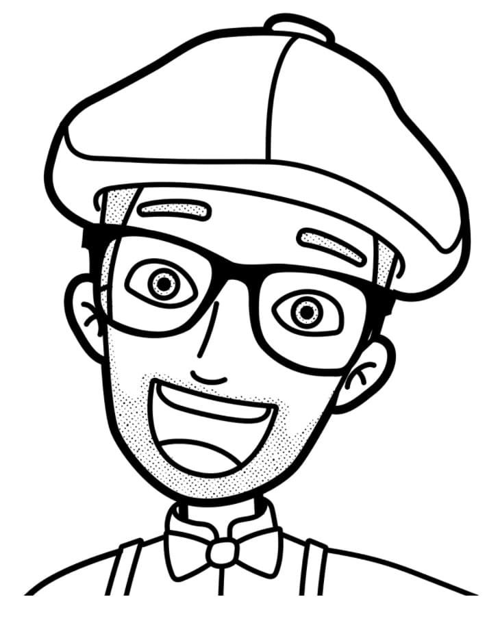 Blippi coloring pages