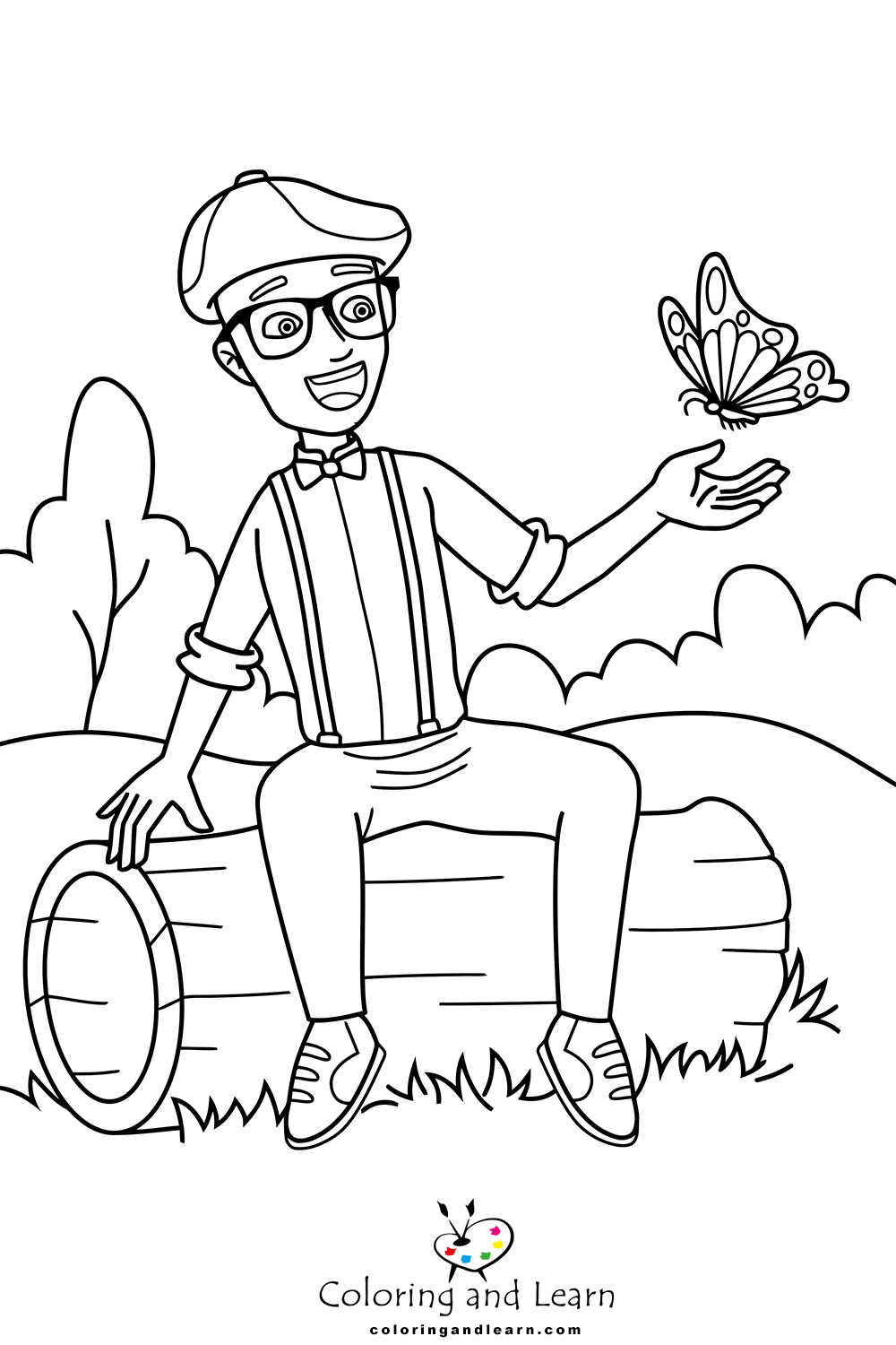 Blippi coloring pages