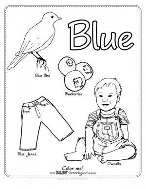 Blue things coloring pages color blue activities preschool coloring pages coloring pages