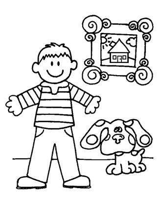 Blues clues coloring page