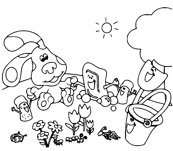 Blues clues coloring pages printable for free download