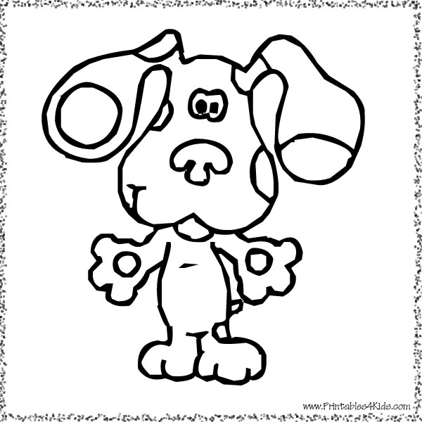 Blues clues coloring page â printables for kids â free word search puzzles coloring pages and other activities