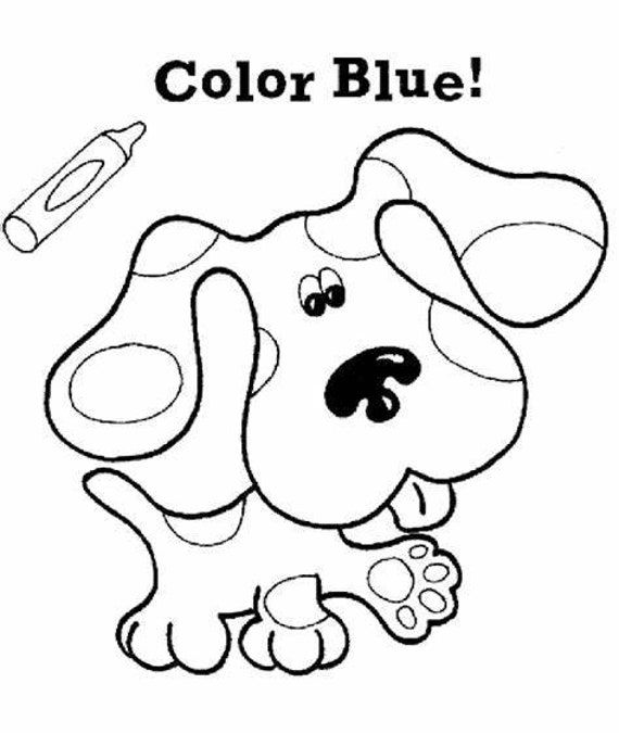 Page blues clues coloring book