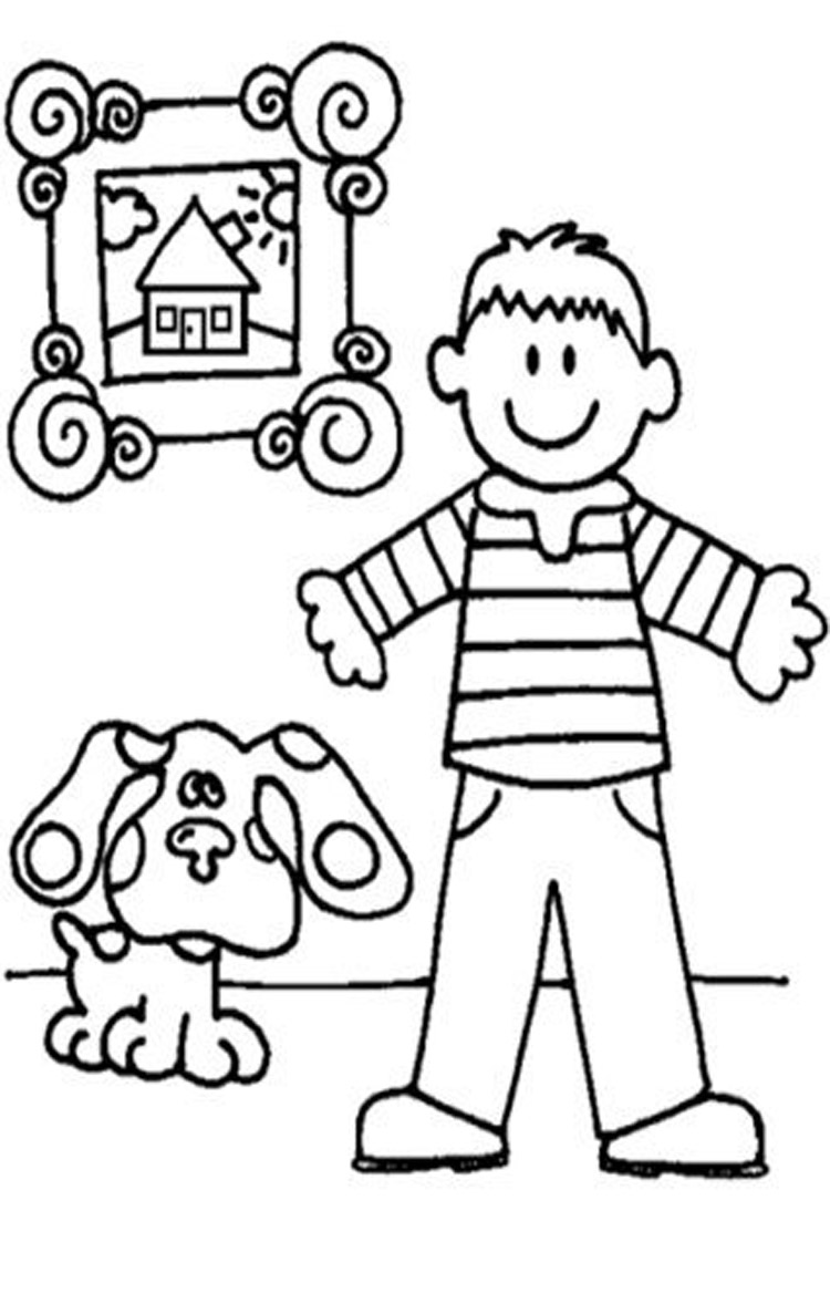 Free printable blues clues coloring pages for kids