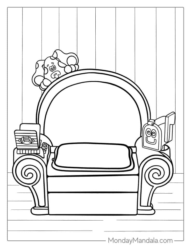 Blues clues coloring pages free pdf printables