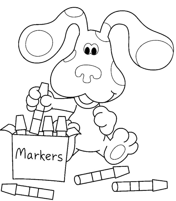 Blues clues coloring pages page coloring book with cover