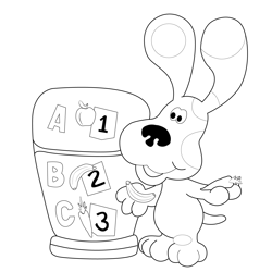 Blues clues coloring pages for kids printable free download