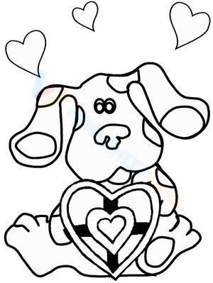 Free printable blue clues coloring pages for kids