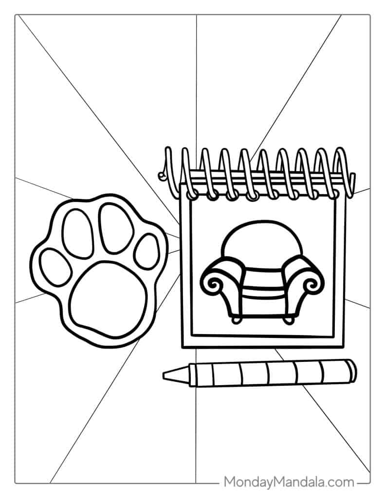 Blues clues coloring pages free pdf printables