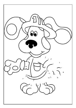 Printable coloring pages collection featuring steve and blue from blues clues