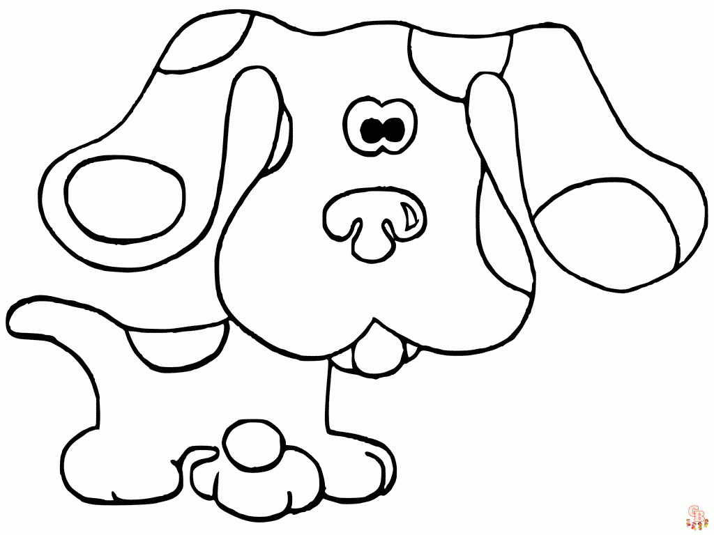 Explore a world of creativity with blues clues coloring pages