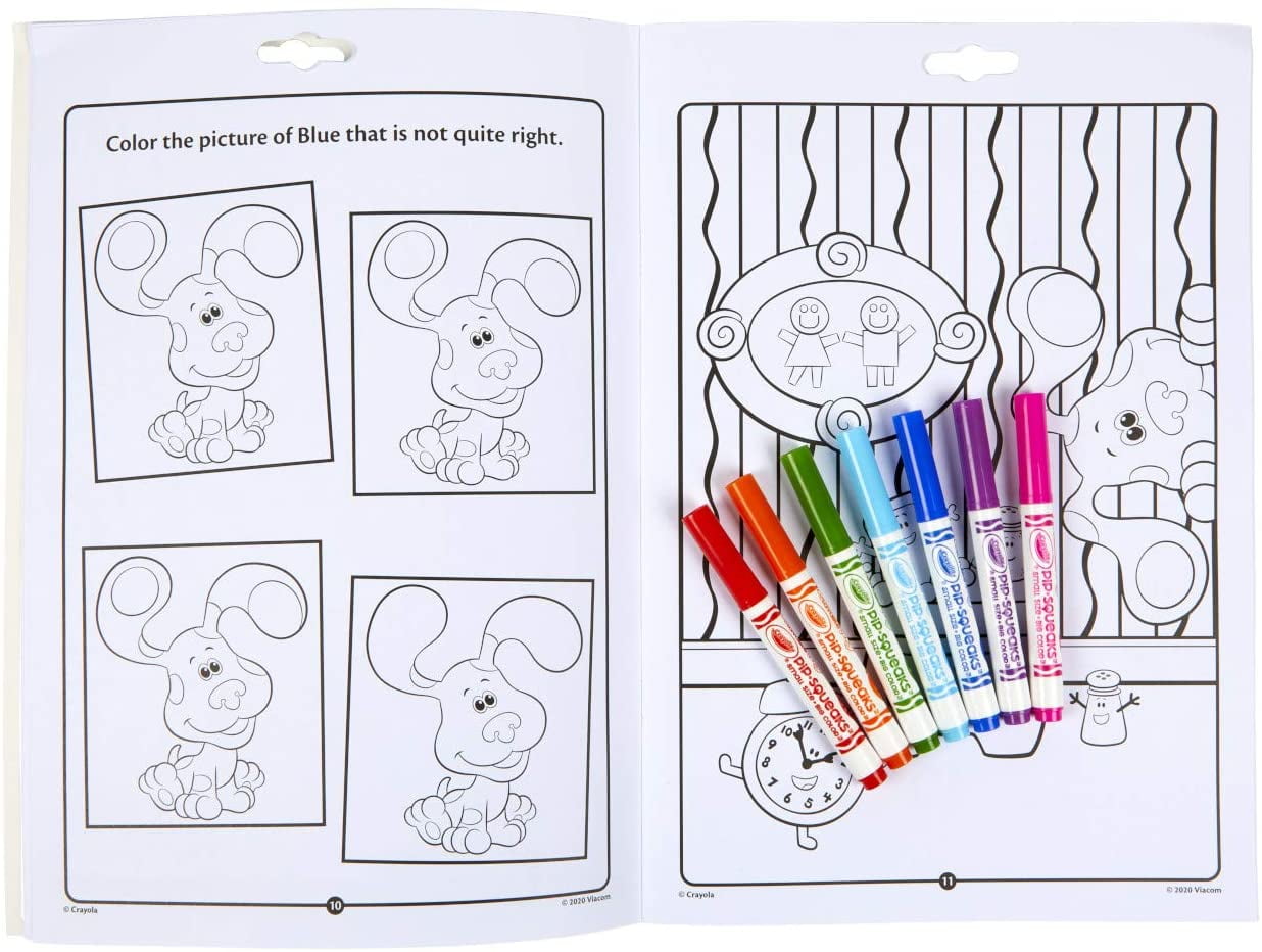 Crayola blues clues color activity pad with mini markers