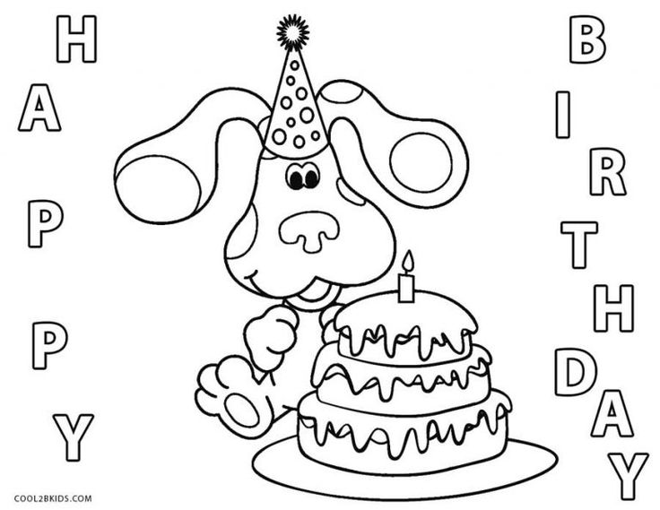 Free printable blues clues coloring pages for kids birthday coloring pages blues clues paw print free kids coloring pages