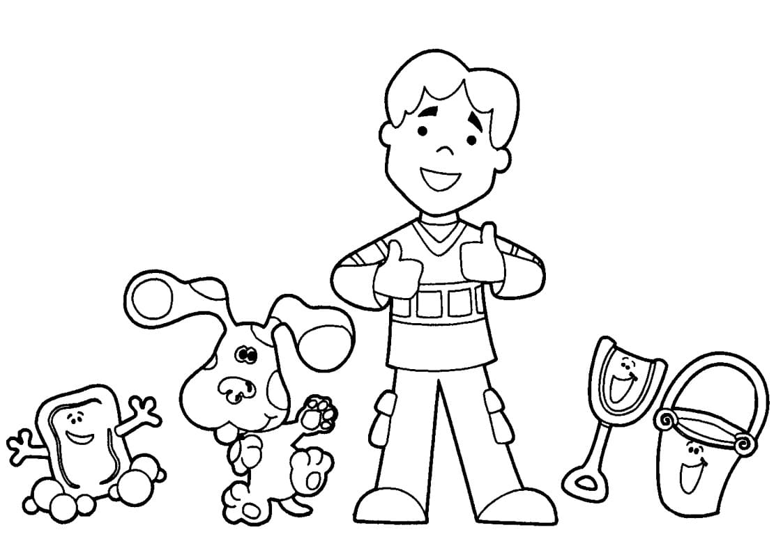 Blues clues coloring page