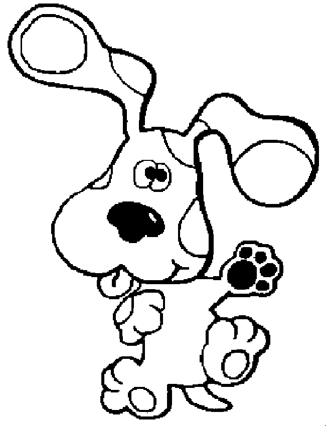 Free printable blues clues coloring pages for kids