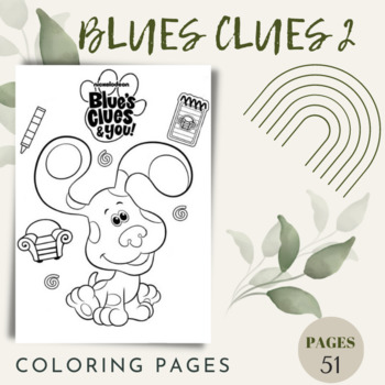 Get creative with blues clues coloring pages v