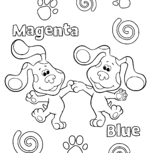 Blues clues coloring pages printable for free download