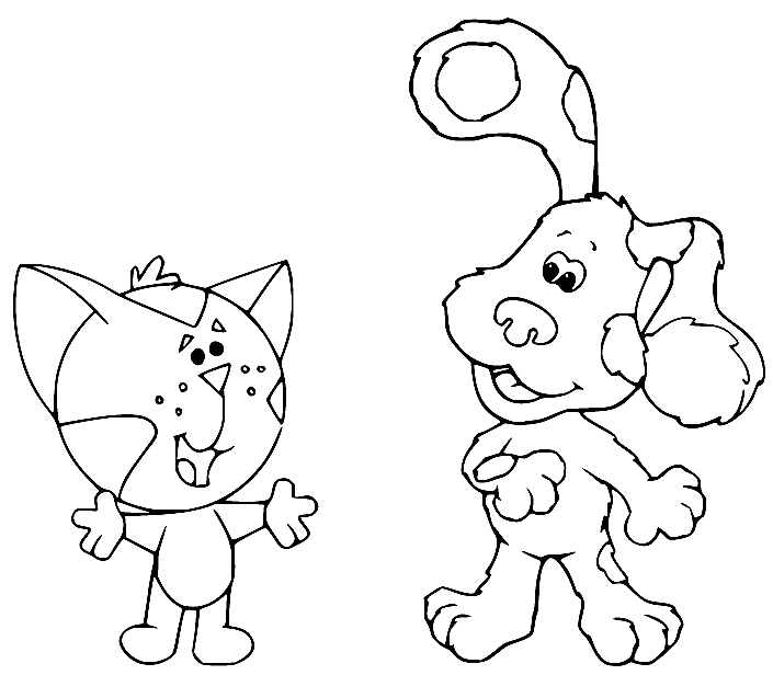 Blues clues coloring pages printable for free download