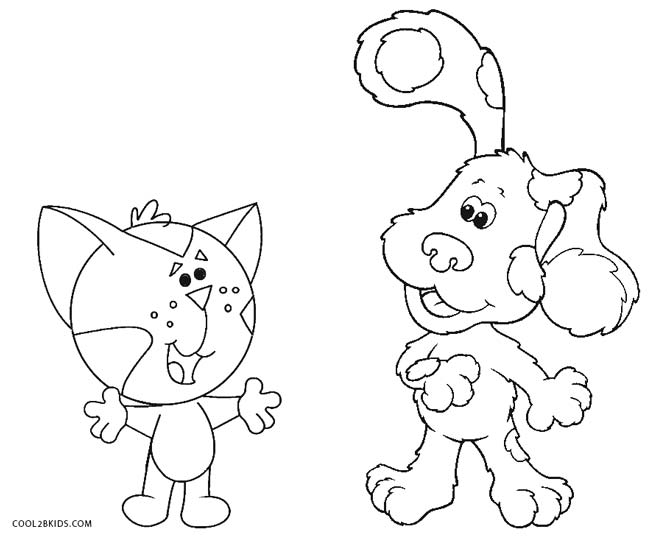 Free printable blues clues coloring pages for kids