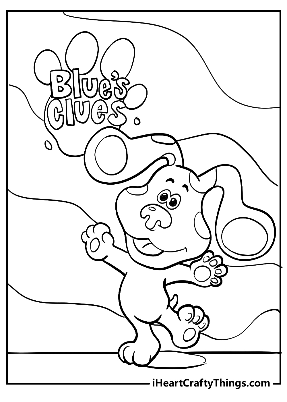 Printable blues clues coloring pages updated