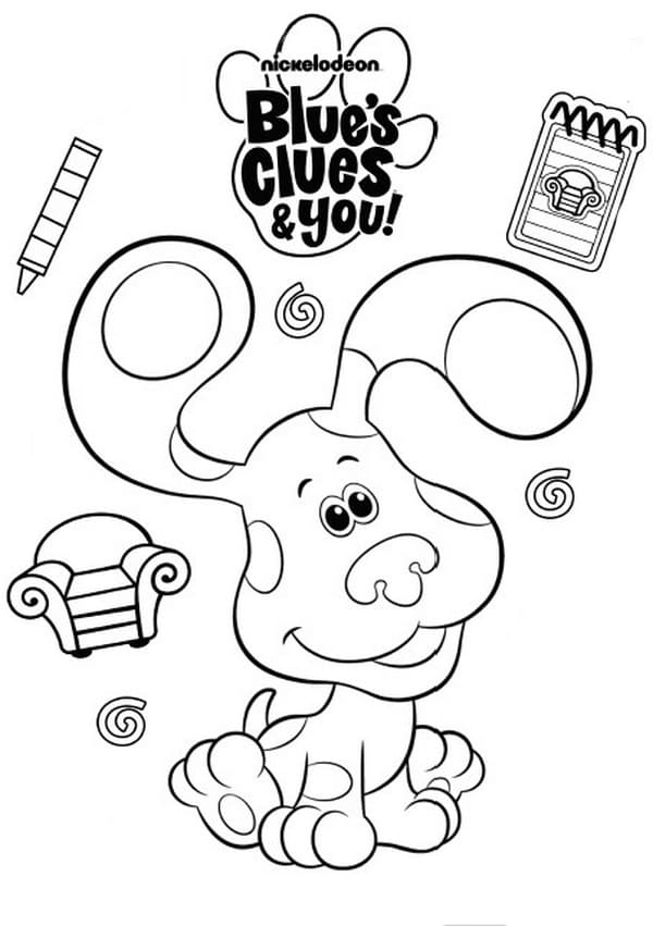 Blues clues coloring page