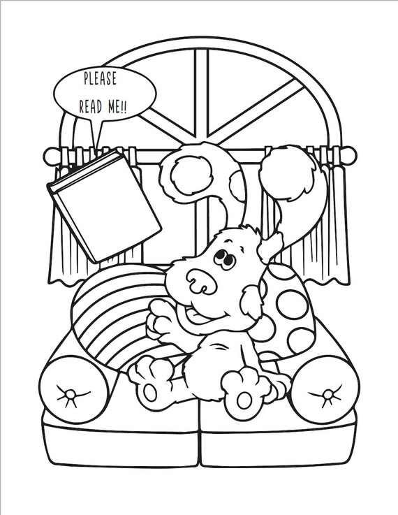 Blues clues printable coloring pages with adorable images