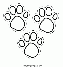 Blues foot prints coloring pages blues clues paw print blues clues coloring pages to print