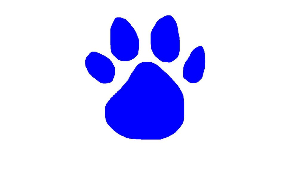 Blues clues paw print clipart and coloring pages