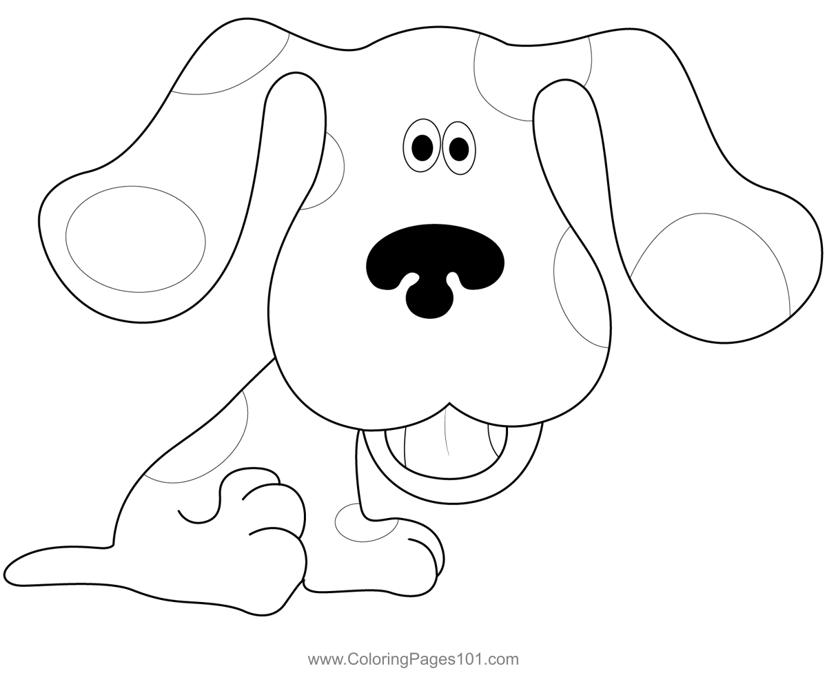 The blues clues coloring page for kids