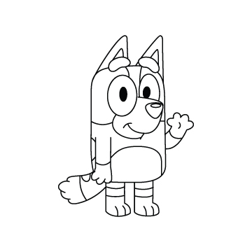 Bluey coloring pages