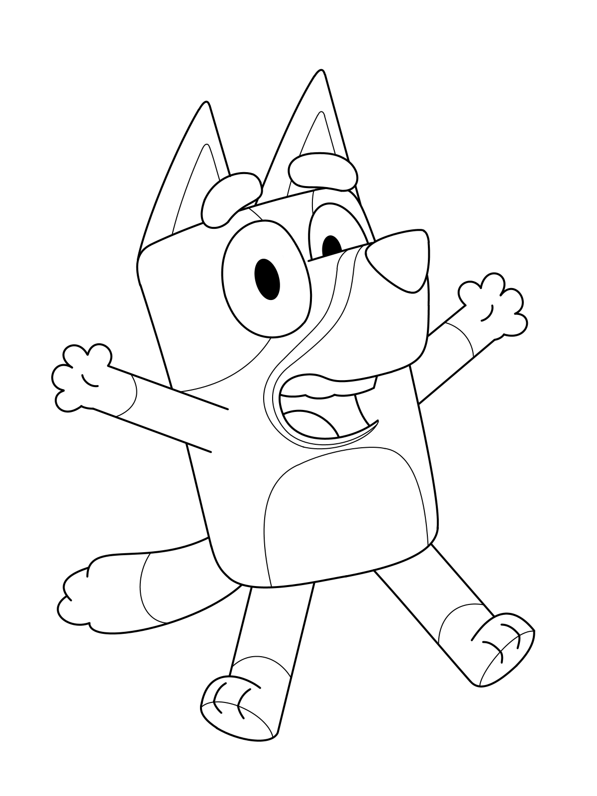 Bluey coloring pages print and color