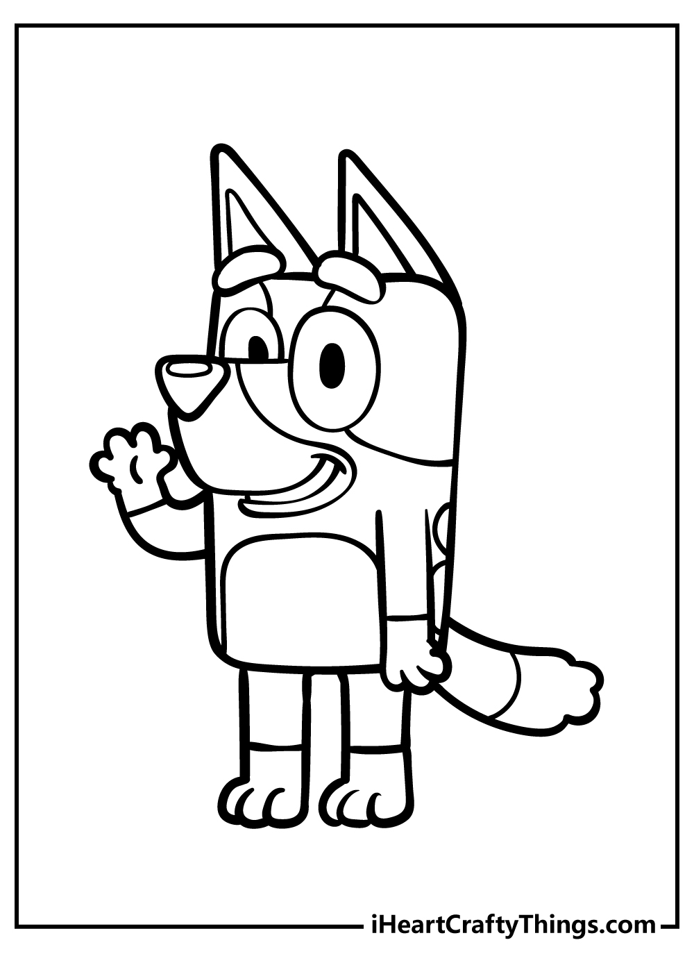 Bluey coloring pages free printables