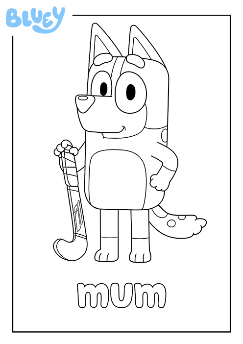 Print your own colouring sheet of s mum chilli