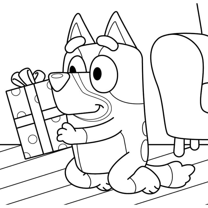 Bring bluey to life with printable coloring pages by coloringlib on