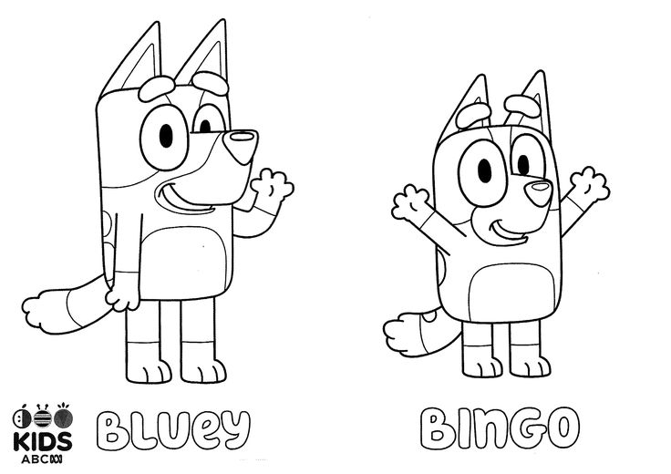 Bluey coloring page coloring pages kids colouring printables cartoon coloring pages