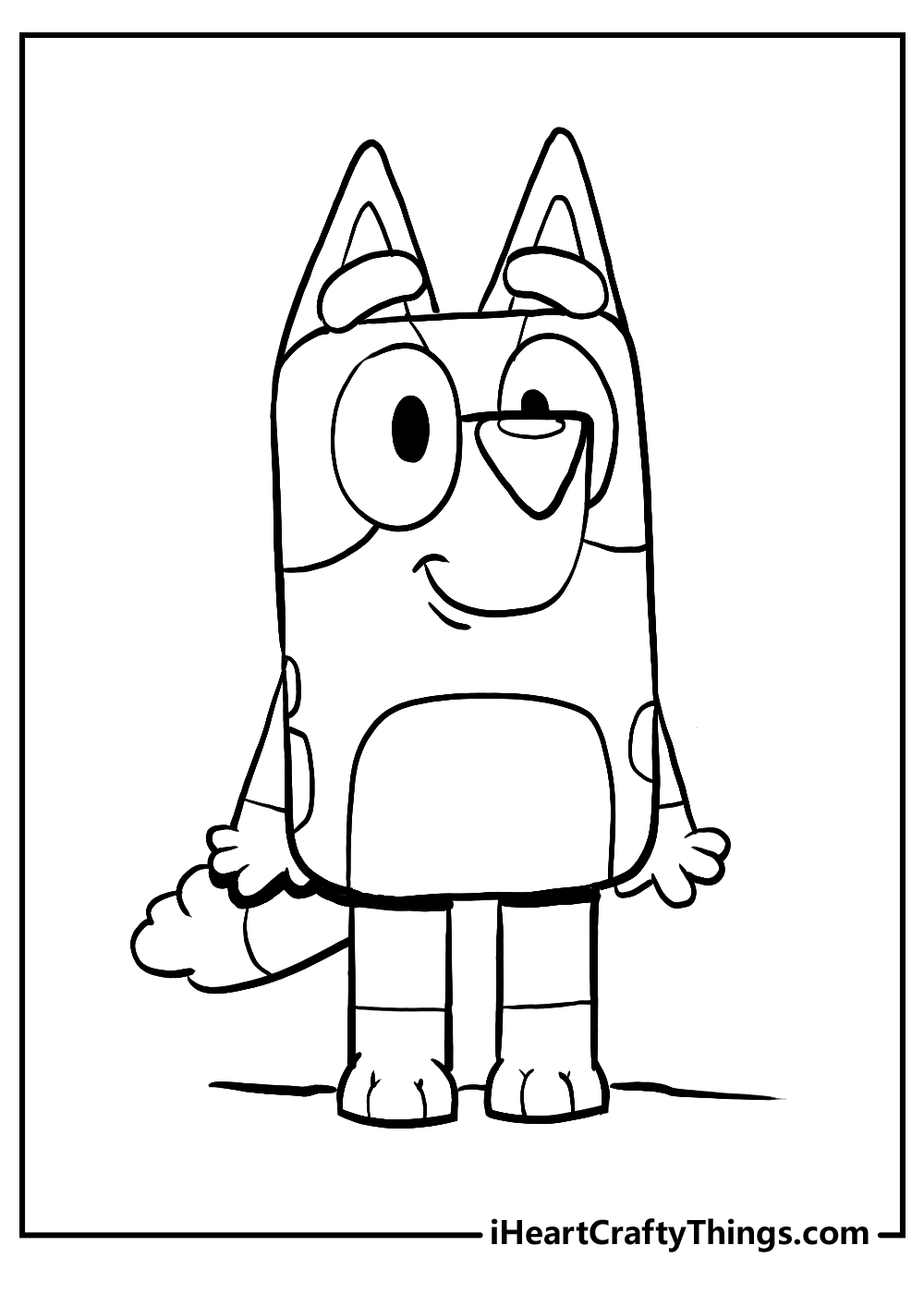 Bluey coloring pages free printables