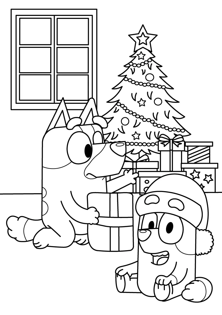 Bluey coloring pages â free printable coloring page