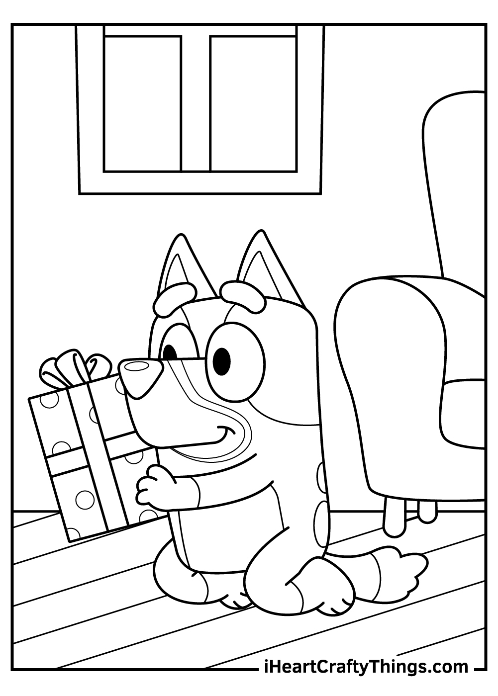Free printable bluey coloring pages for children
