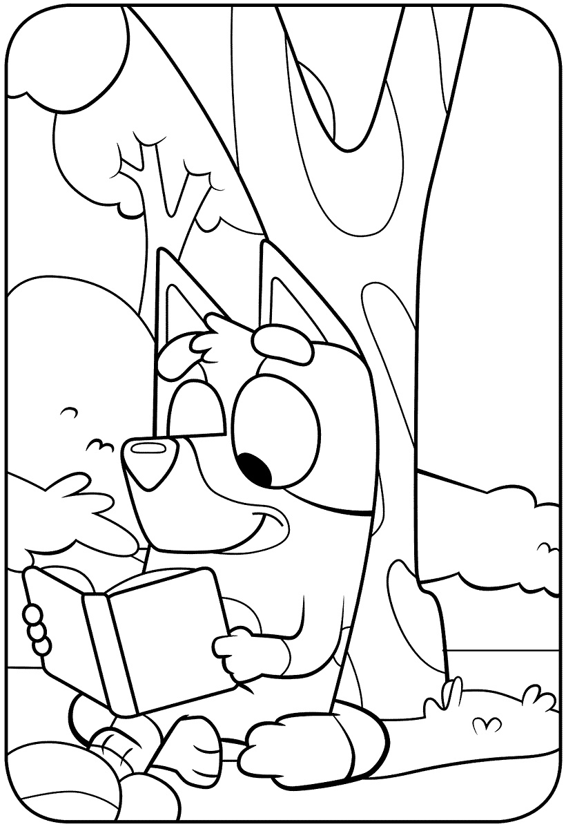 Free bluey coloring pages for blueys biggest fans