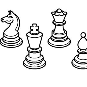 Chess coloring pages printable for free download