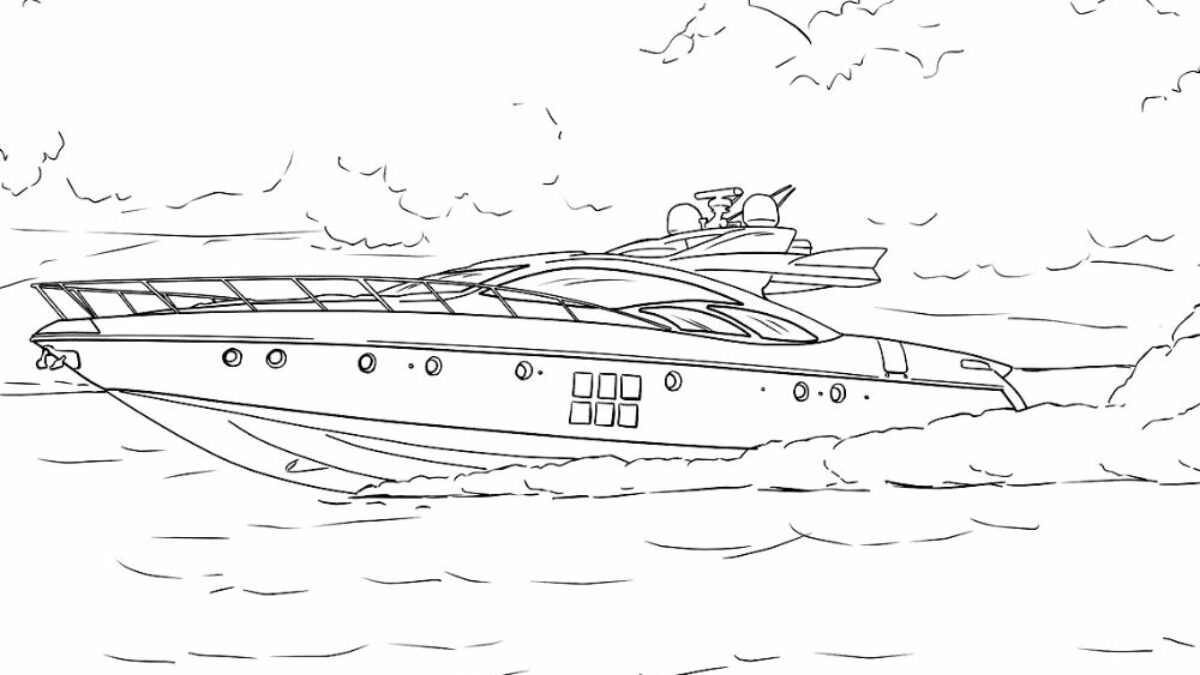 Printable boat coloring pages for kids add some color to that boat