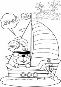 Printable boat coloring pages for kids add some color to that boat