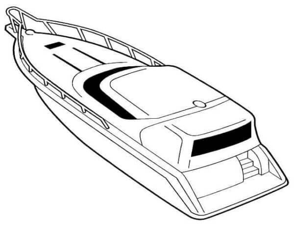 The normal yacht coloring page