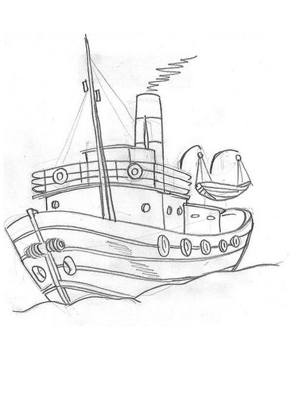 Coloring pages printable boat coloring pages