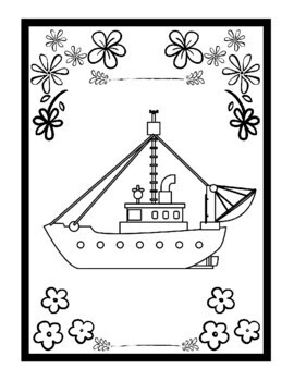 Summer boats coloring pages for kids printable boat coloring sheets pdf