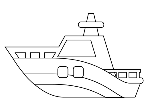 Motor boat coloring page free printable coloring pages