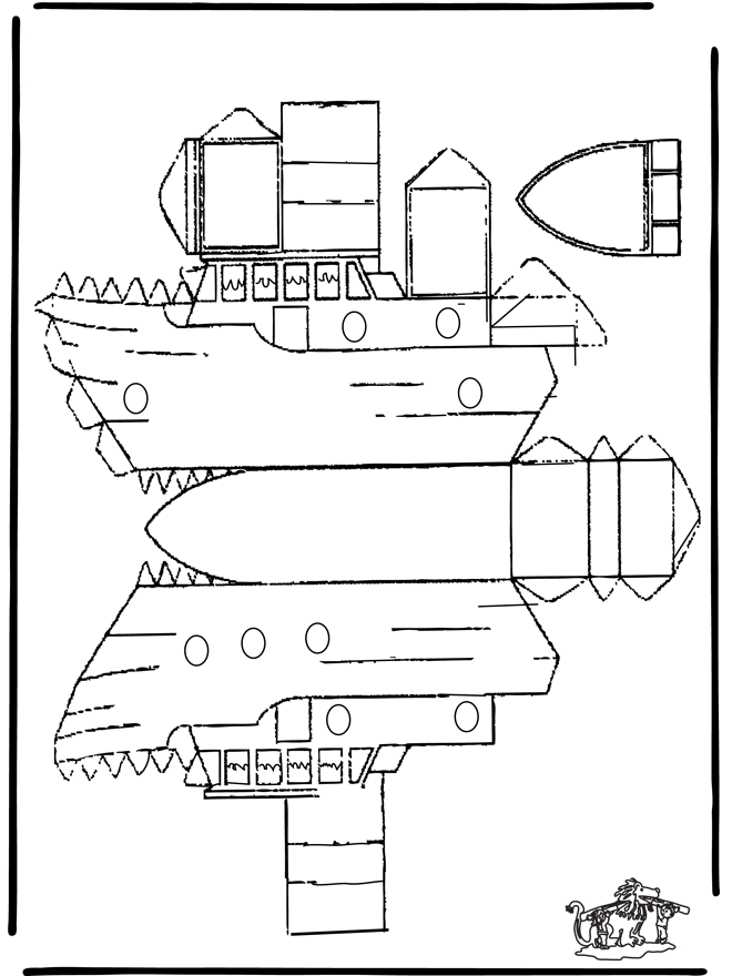 Papercraft boat
